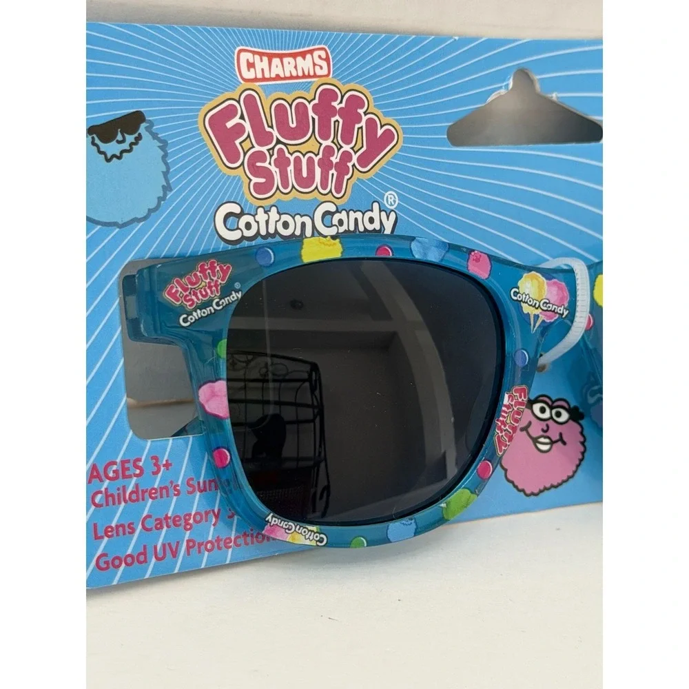 Charms Fluffy Stuff Cotton Candy Childrens Sunglasses Blue UV Protection Ages 3+